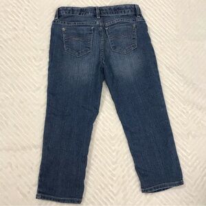 GAP‎ Kids Denim Cropped Jeans Classic Blue size 10 adjustable waist
